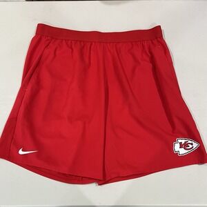 Kansas City Chiefs Nike Dri-Fit Practice Shorts Men's Red Size 2XL